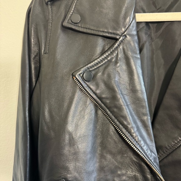 Quince Black Genuine Leather Moto Jacket
Size Medium - Picture 7 of 12